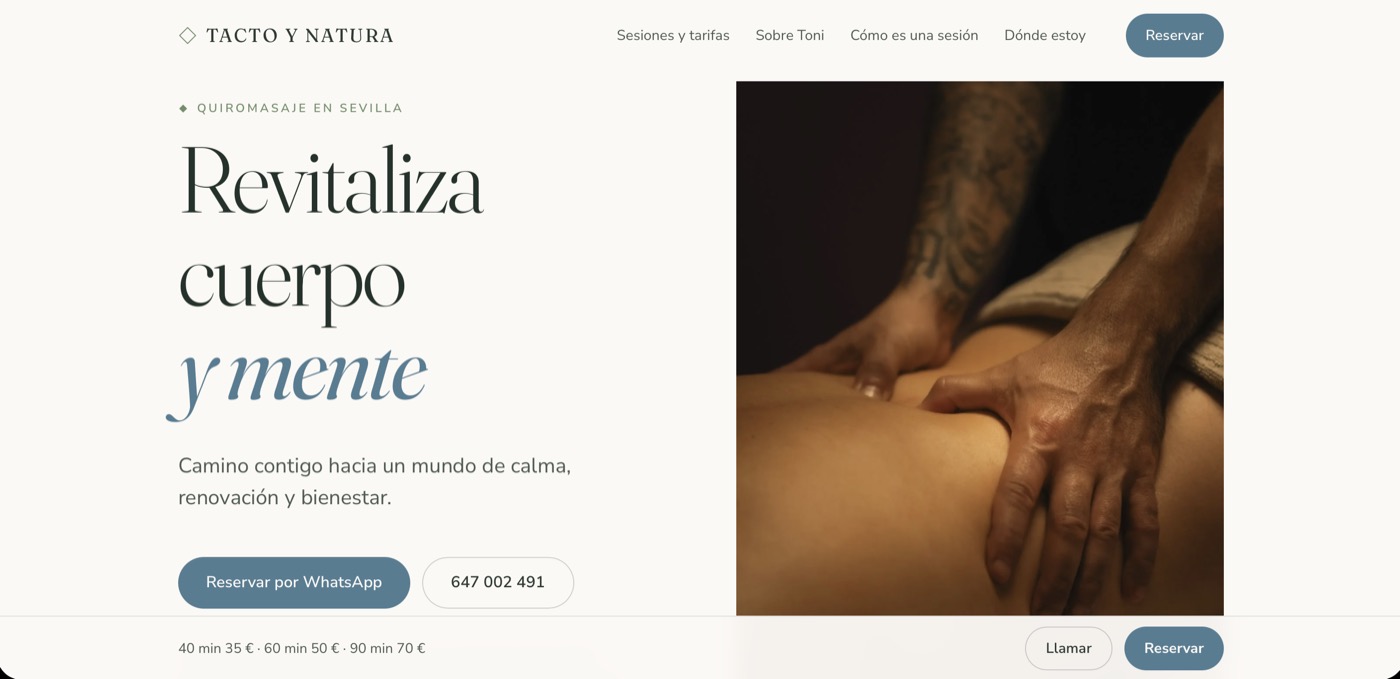 Ejemplo de web conectada a automatización